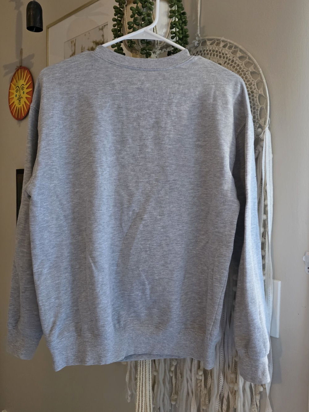 ELF Movie Graphic Crewneck Sweatshirt - Gray with Pink & Green Art - Picture 2 of 3